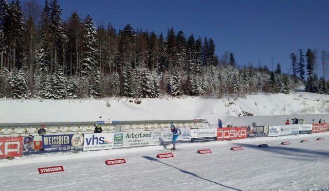 Langläufer auf Piste